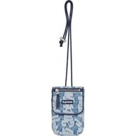 Fat Tip Jacquard Denim Neck Pouch