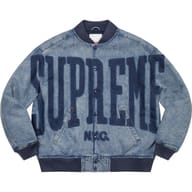 Washed Knockout Denim Varsity Jacket