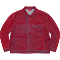 Flocked Denim Trucker Jacket