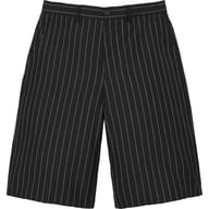 Pinstripe Wool Trouser Short