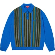 Multi Stripe Polo Sweater