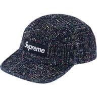 Denim Bouclé Camp Cap
