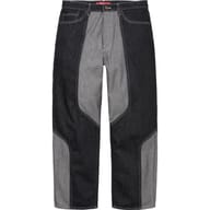 2-Tone Paneled Baggy Jean