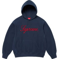 Embroidered Script Hooded Sweatshirt