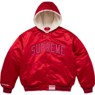 Supreme®/Mitchell & Ness® Lined Hooded Satin Varsity Jacket
