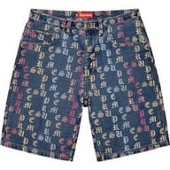 Gradient Jacquard Denim Short