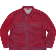 Flocked Denim Trucker Jacket