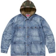 Worn Hooded Chore Coat