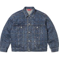 Studded Seam Denim Trucker Jacket
