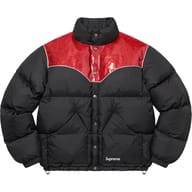 Glitter Yoke Down Puffer Jacket