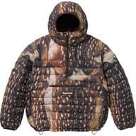 Micro Down Half Zip Hooded Pullover