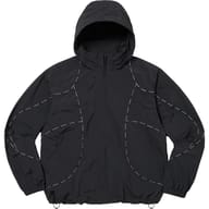 Logo Piping Hooded Track Jacket