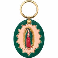 Guadalupe Leather Keychain