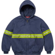 Reflective Stripe Hooded Work Jacket