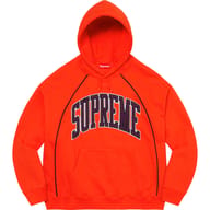 Boxy Piping Arc Hooded Sweatshirt
