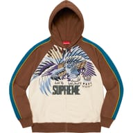 Falcon Raglan Zip Up Hooded Sweatshirt