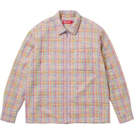 Bouclé Zip Up Shirt