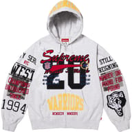 Warriors Appliqué Zip Up Hooded Sweatshirt