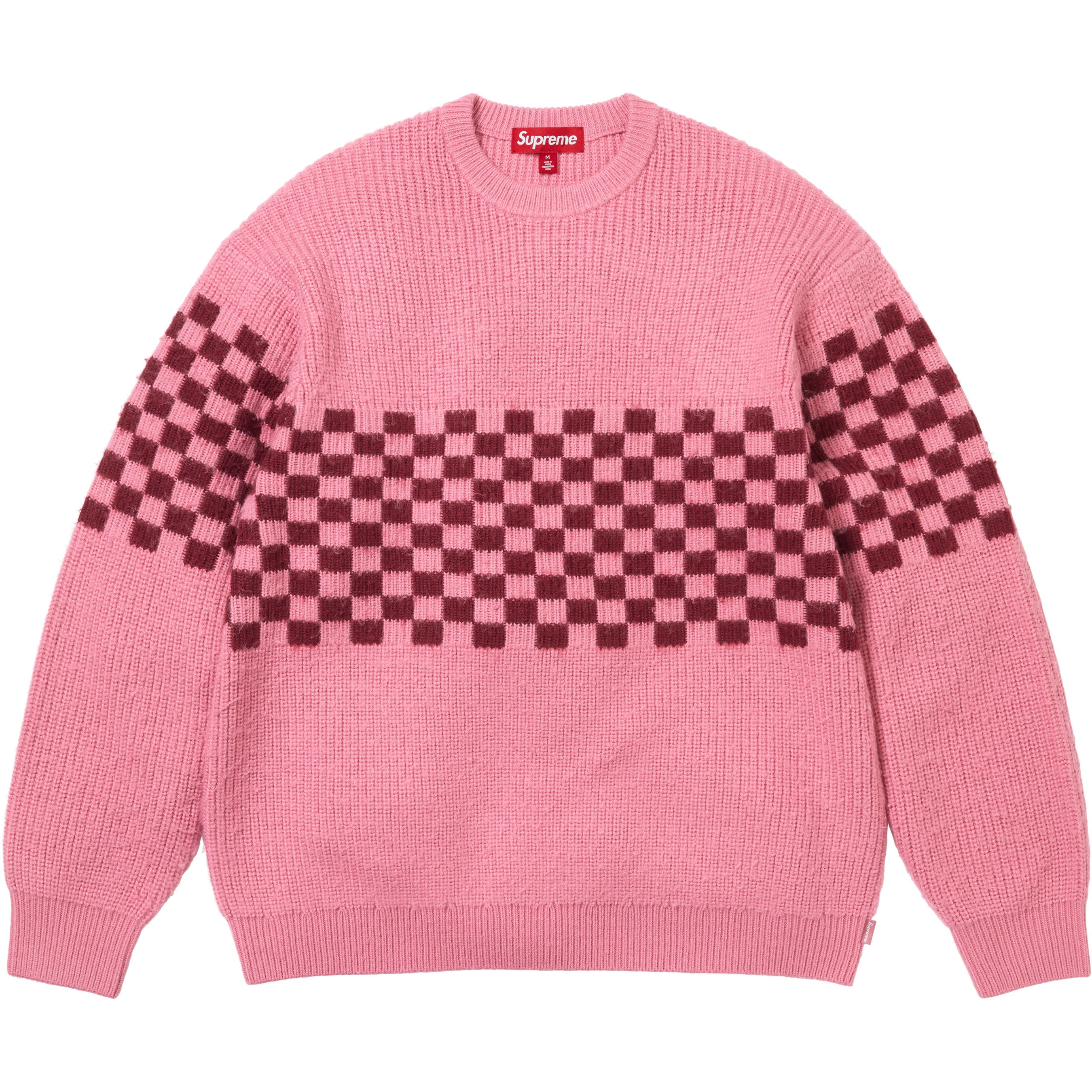 Checkerboard Pilled Sweater