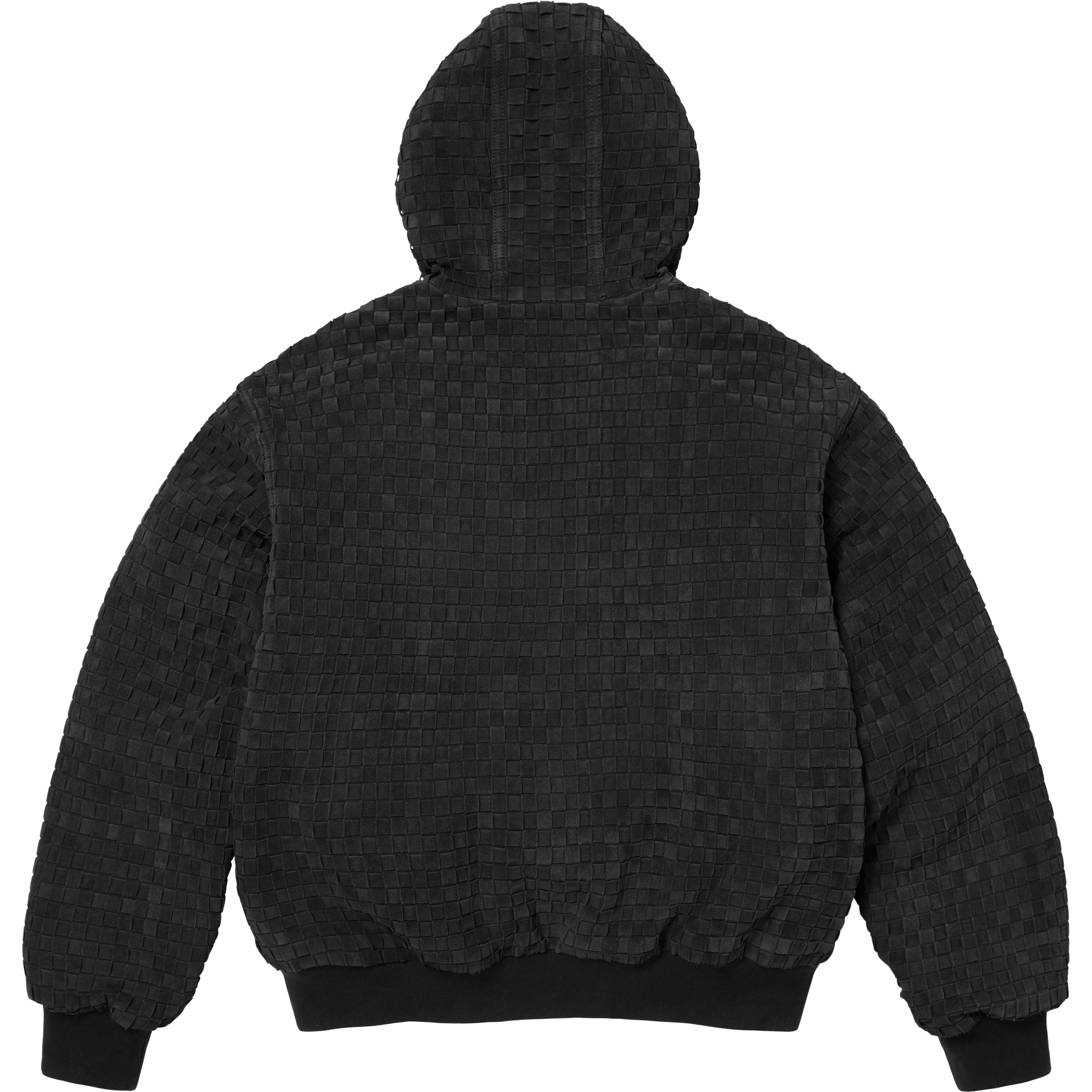 Woven Suede Hooded Work Jacket