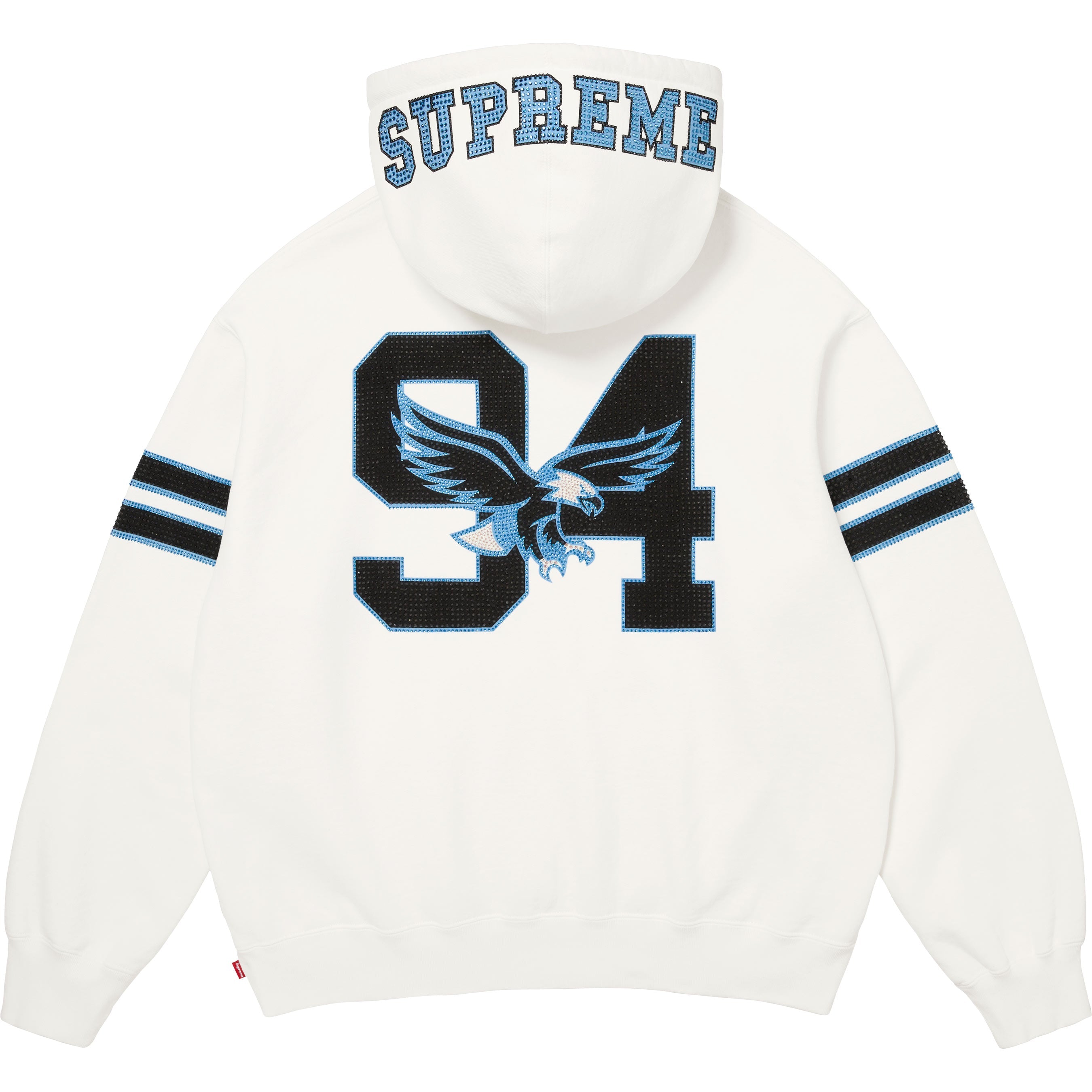 Rhinestone Eagle Hooded Sweatshirt