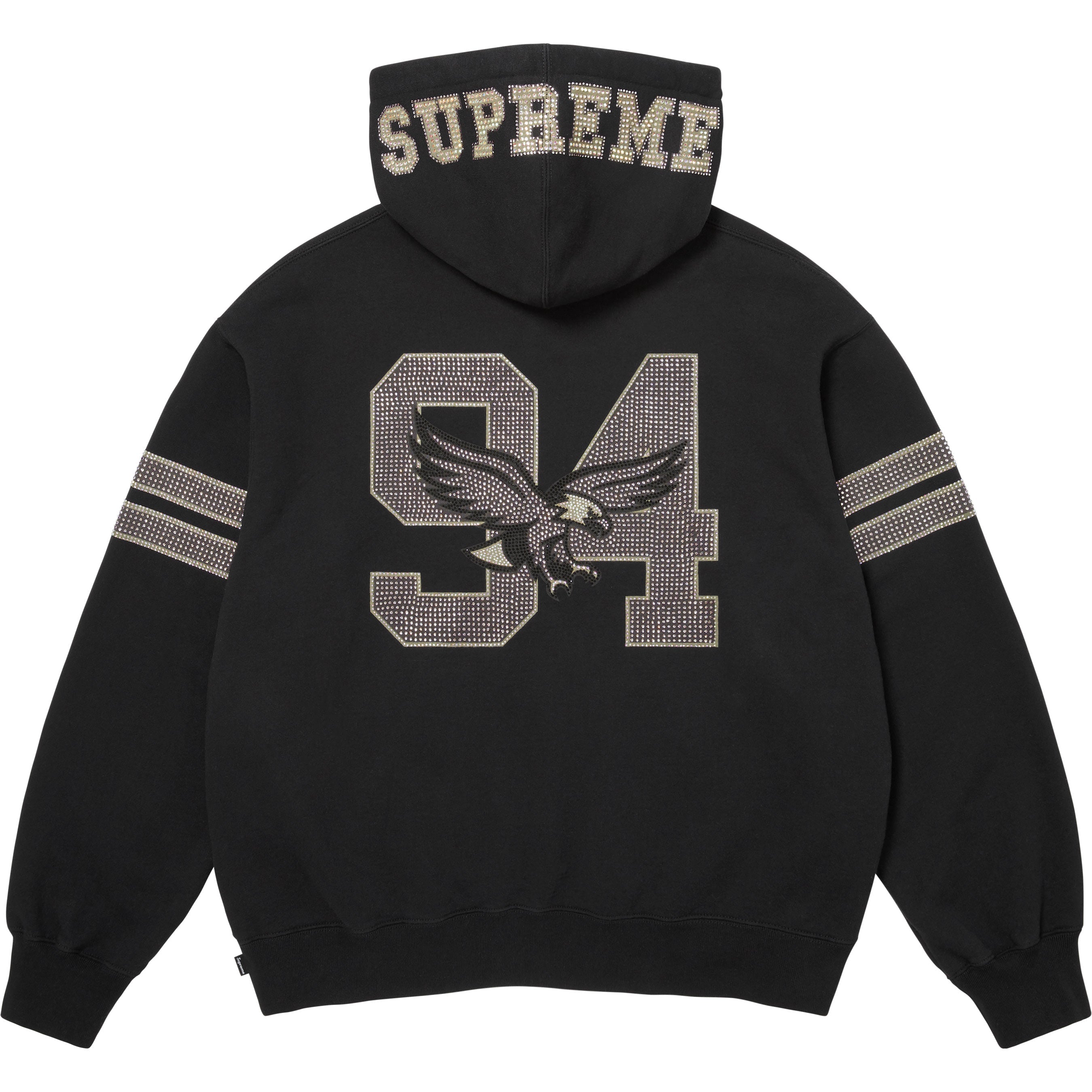 Rhinestone Eagle Hooded Sweatshirt