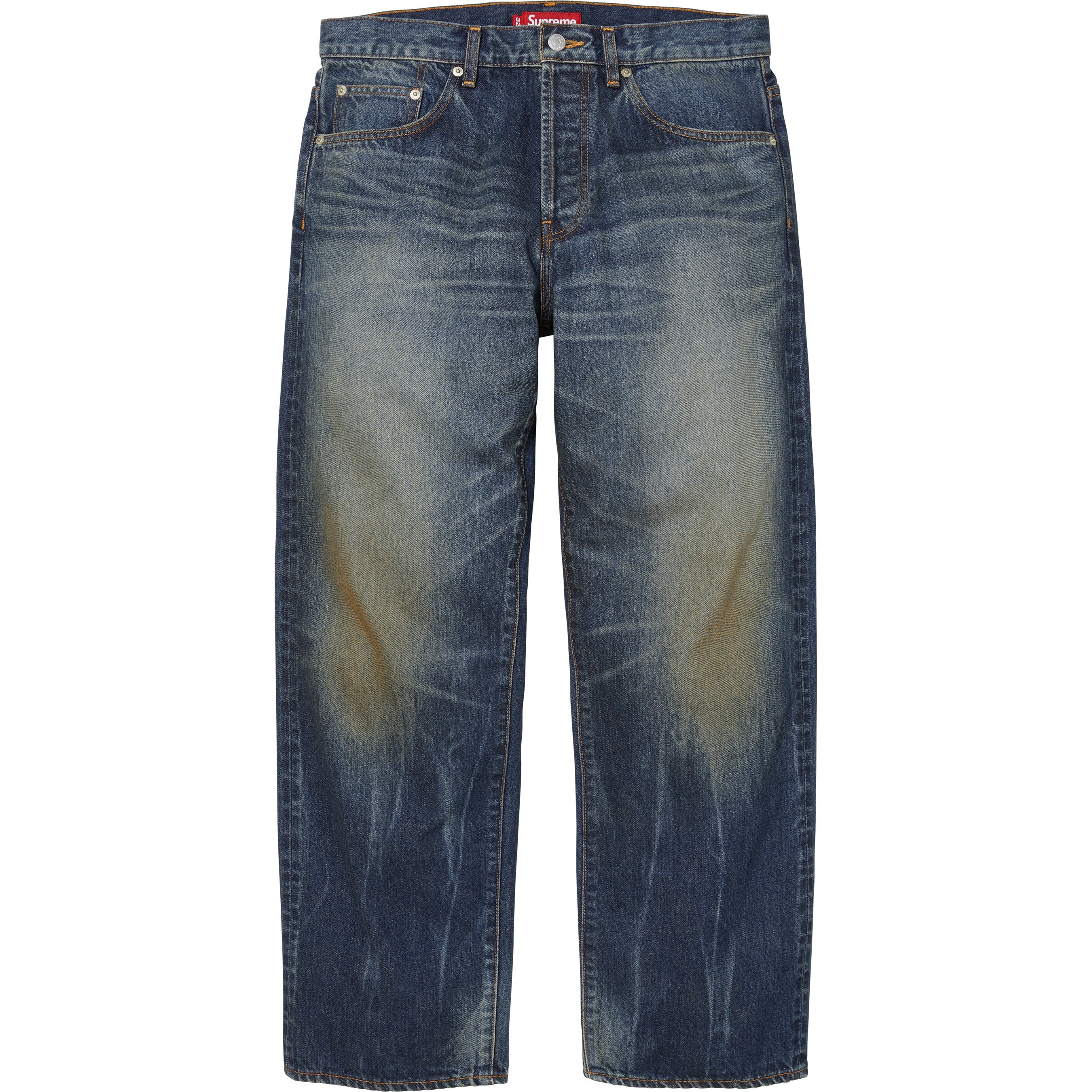 Distressed Loose Fit Selvedge Jean