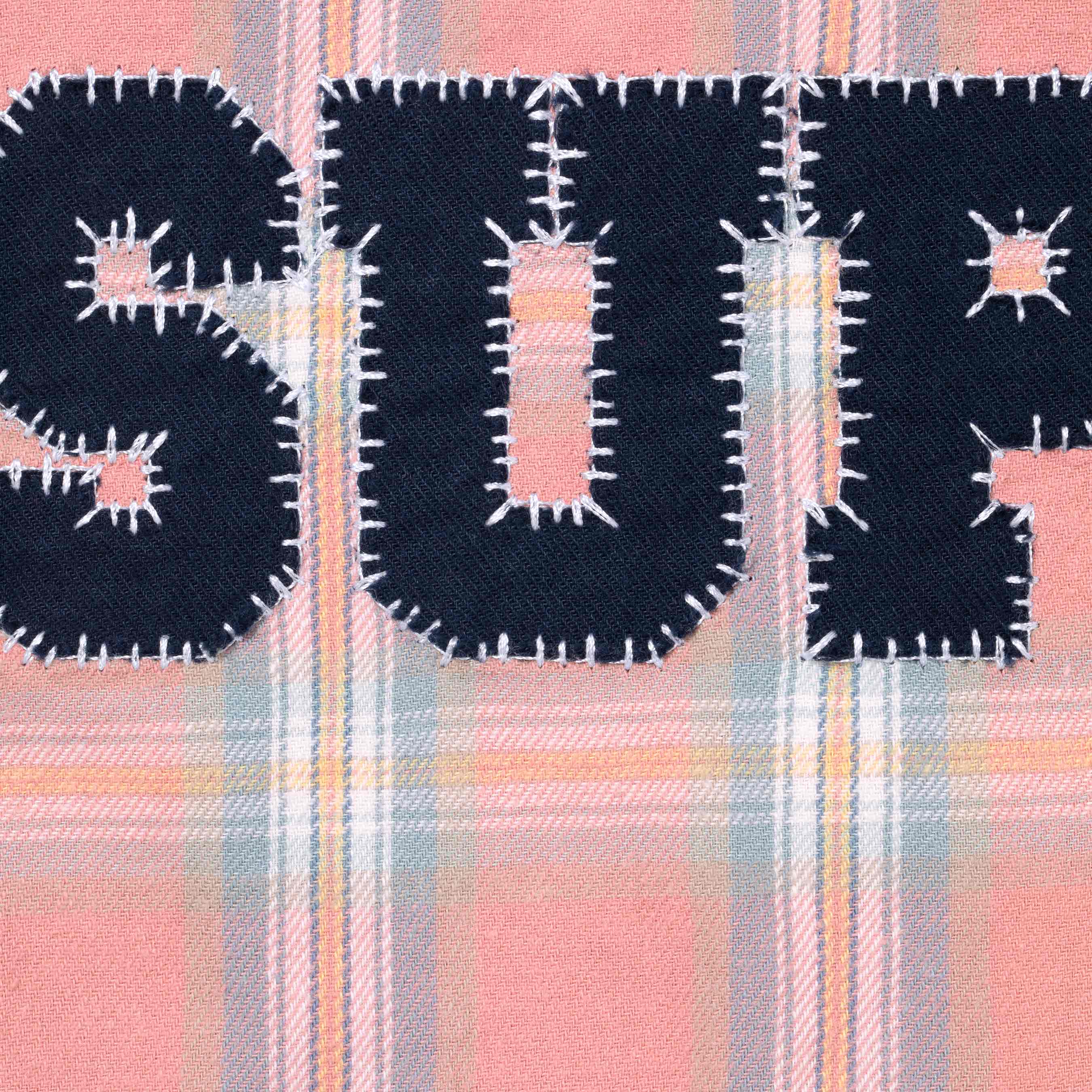 Appliqué Hooded Flannel Shirt