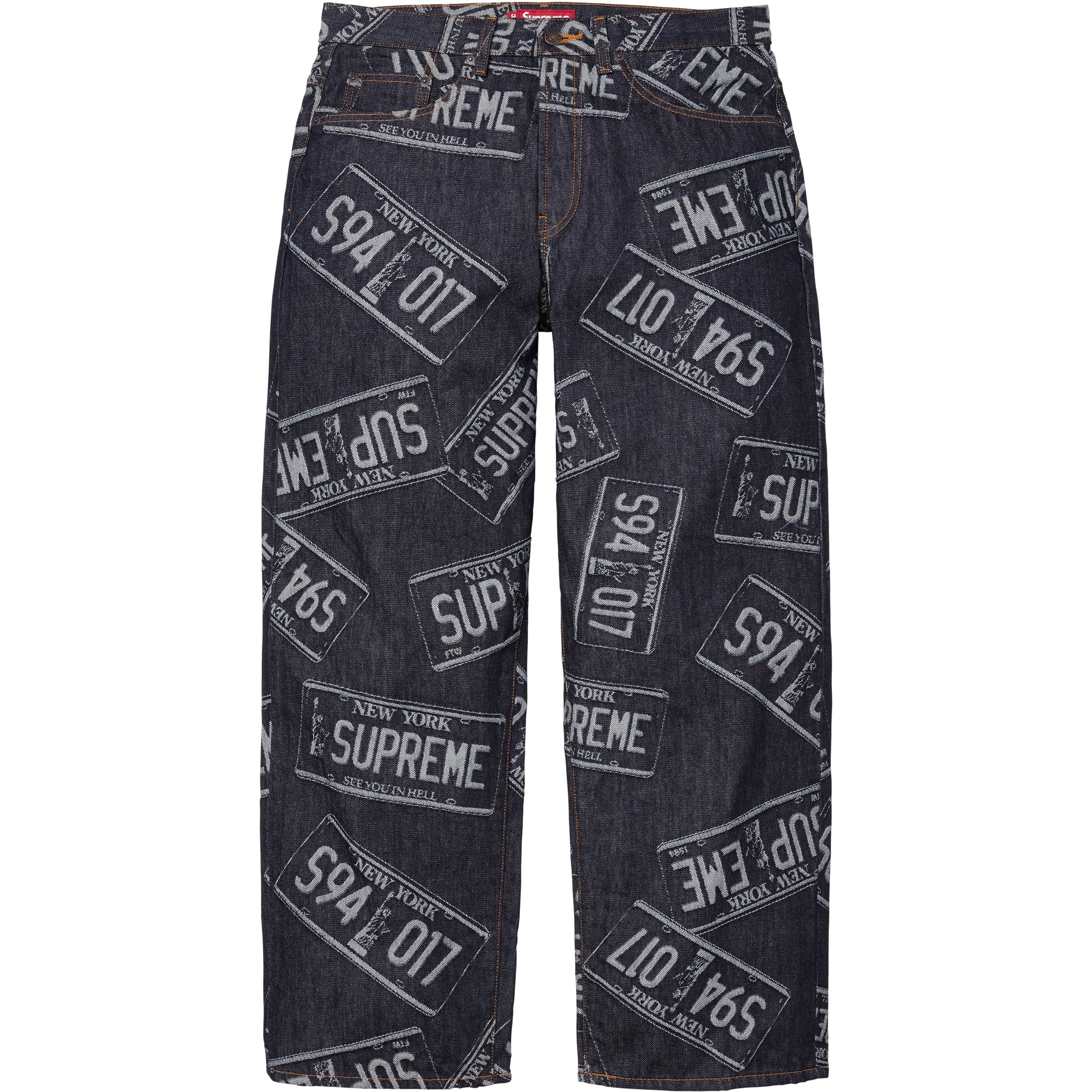 License Plate Baggy Jean