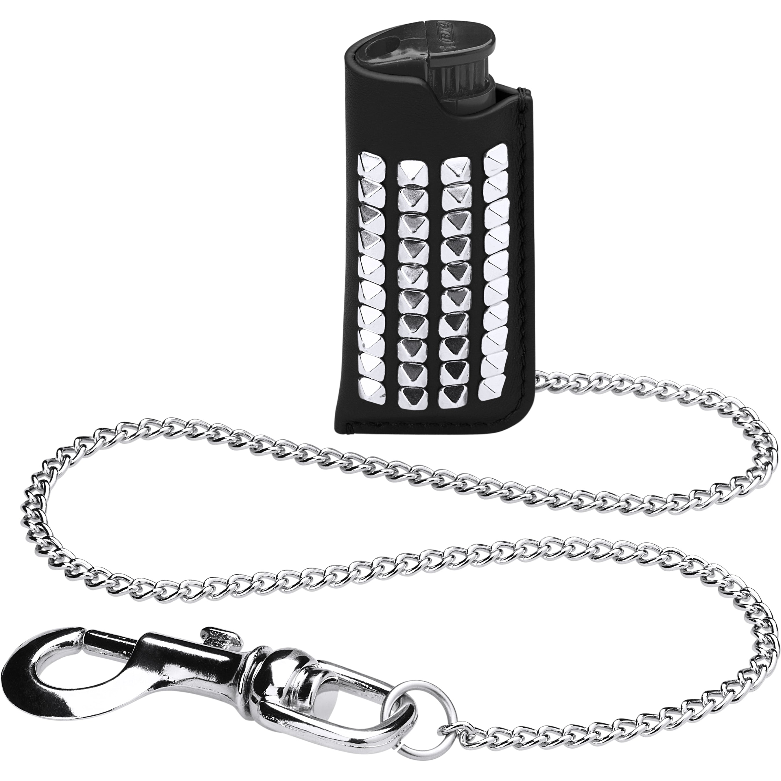 Studded Leather Lighter Holder