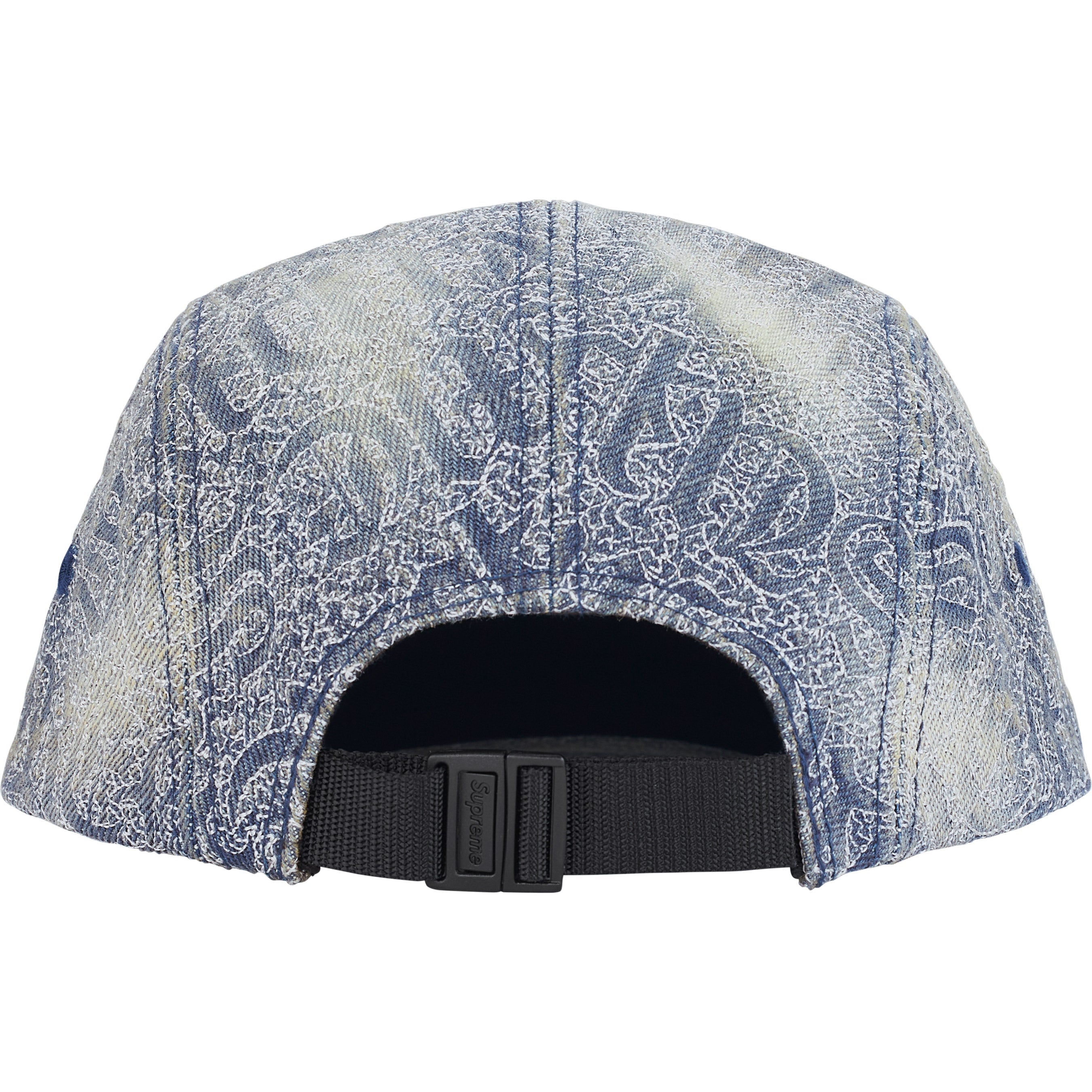 Stitched Old English Denim Camp Cap
