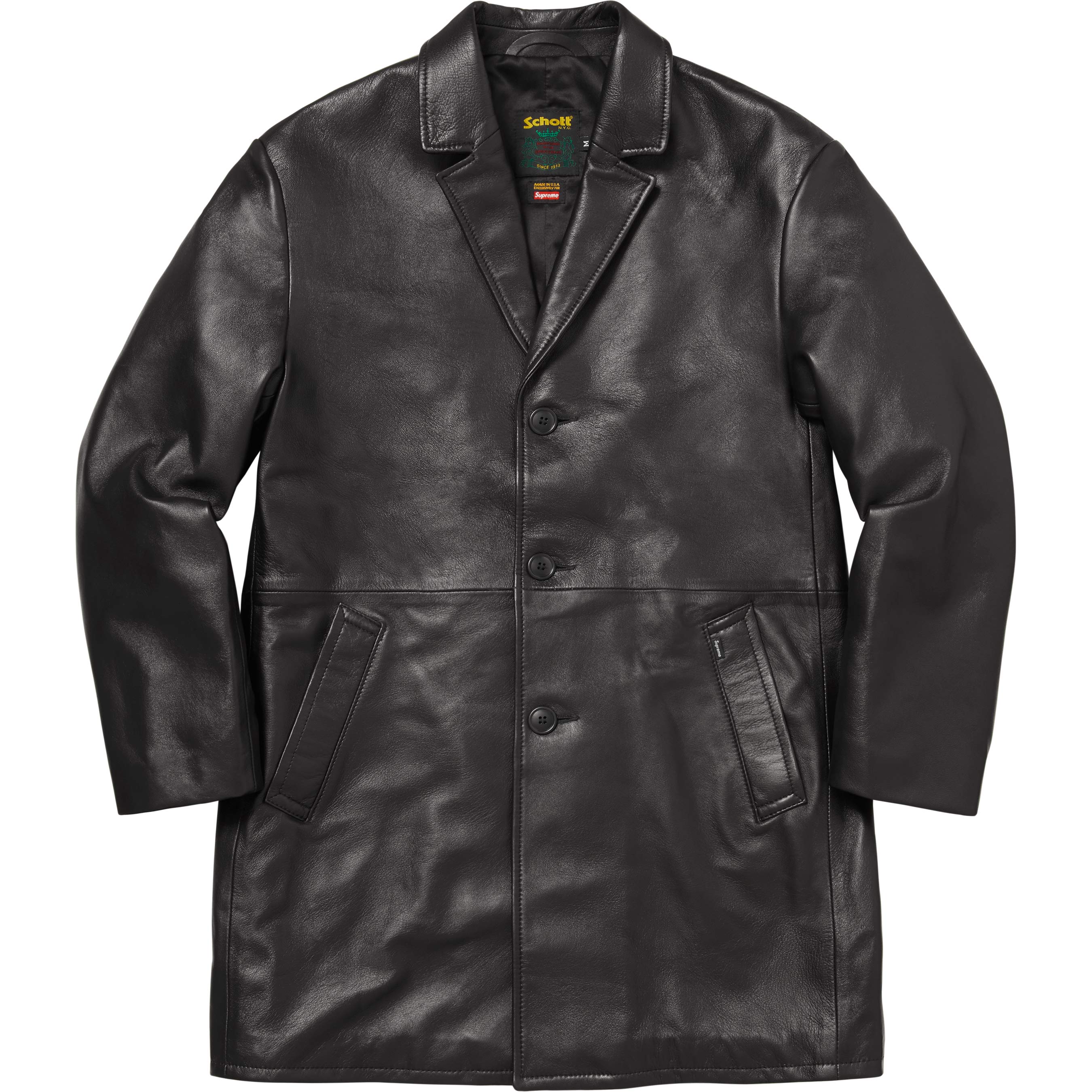 Supreme®/Schott® Leather Overcoat
