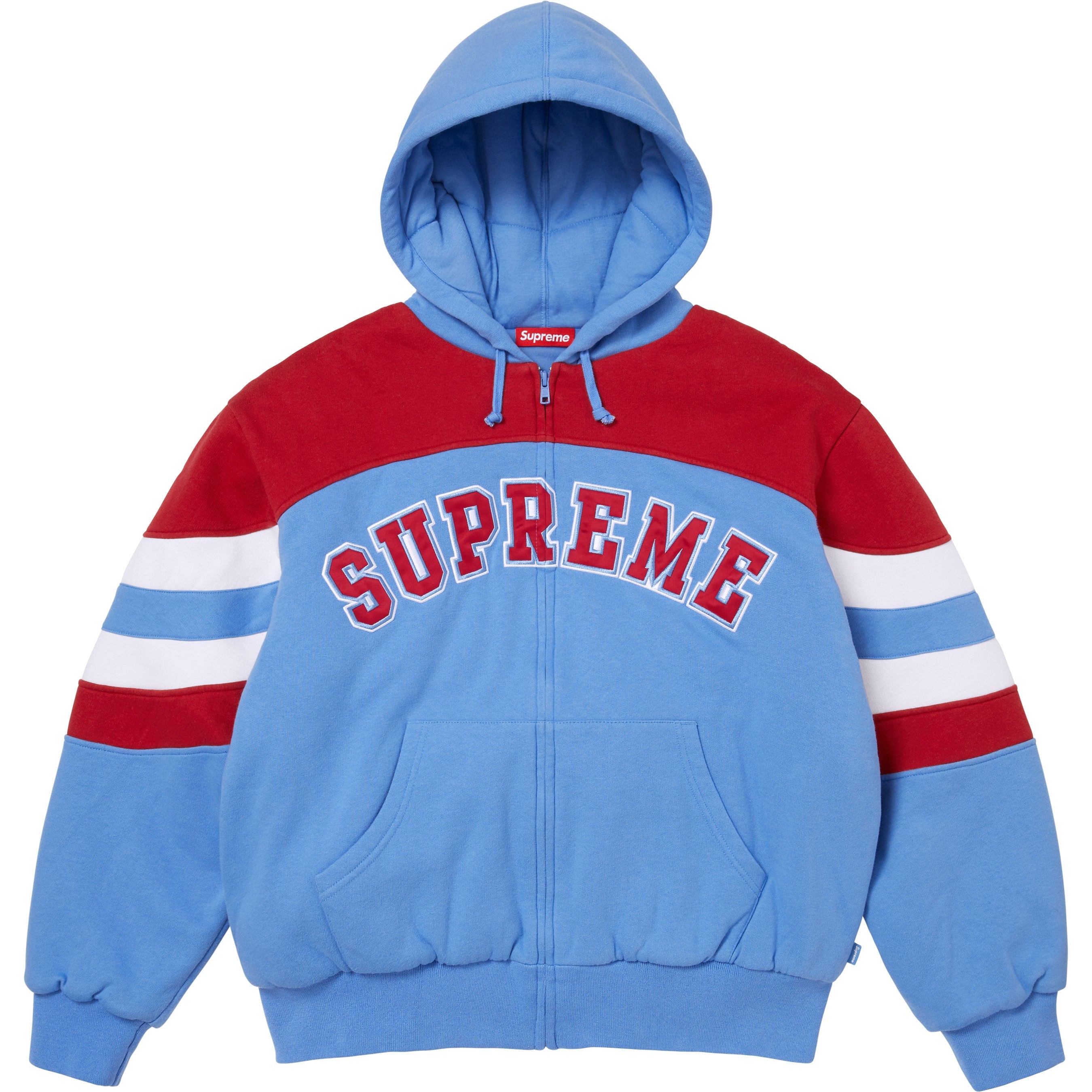 Filled Zip Up Hooded Sweatshirt