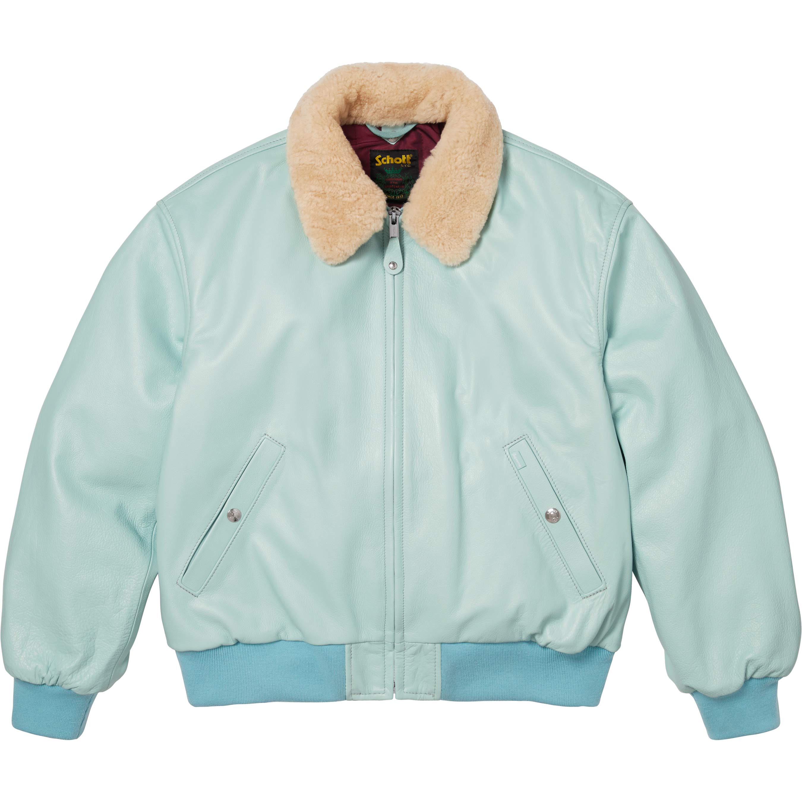 Supreme®/Schott® Shearling Collar Bomber Jacket