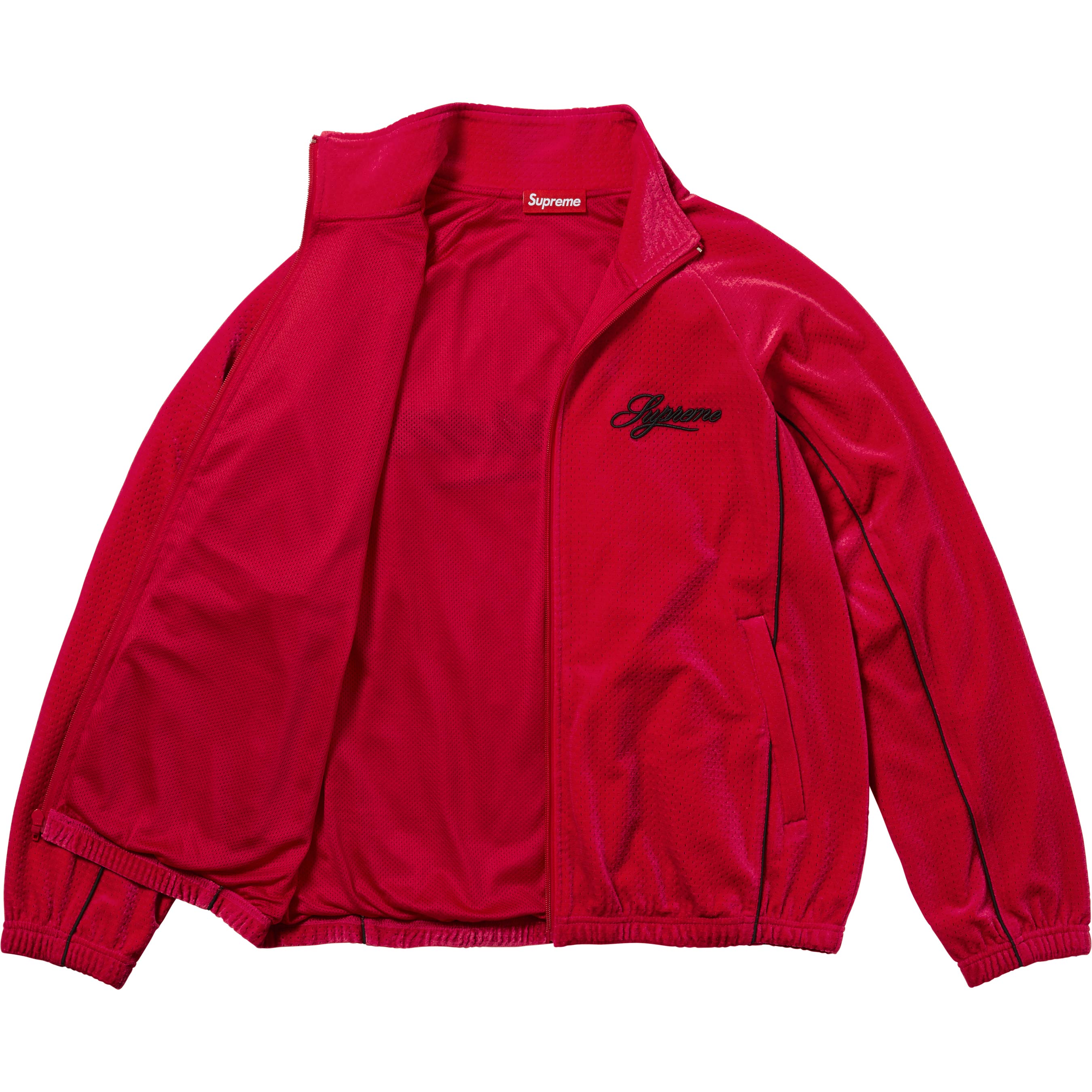 Velour Mesh Track Jacket