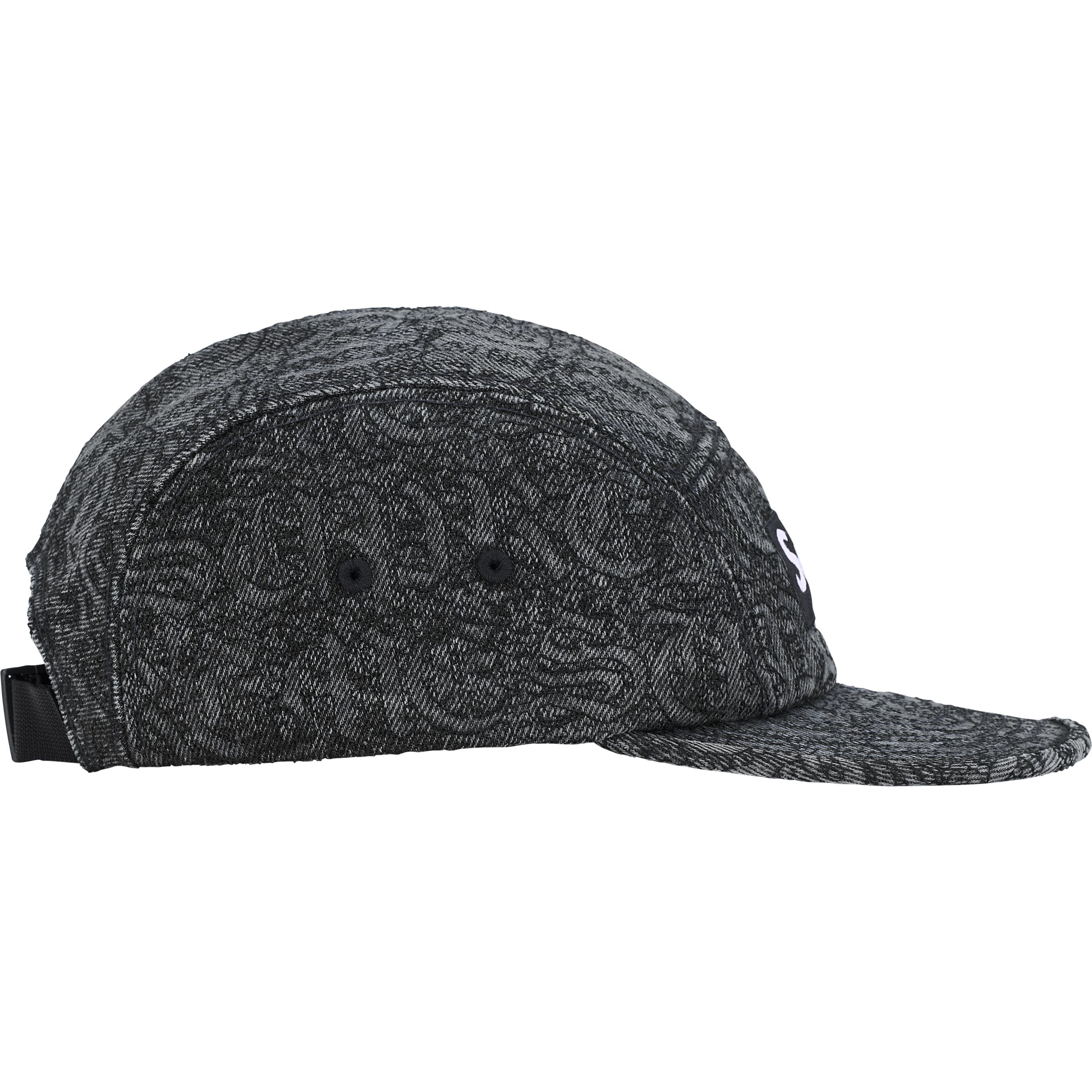 Stitched Old English Denim Camp Cap