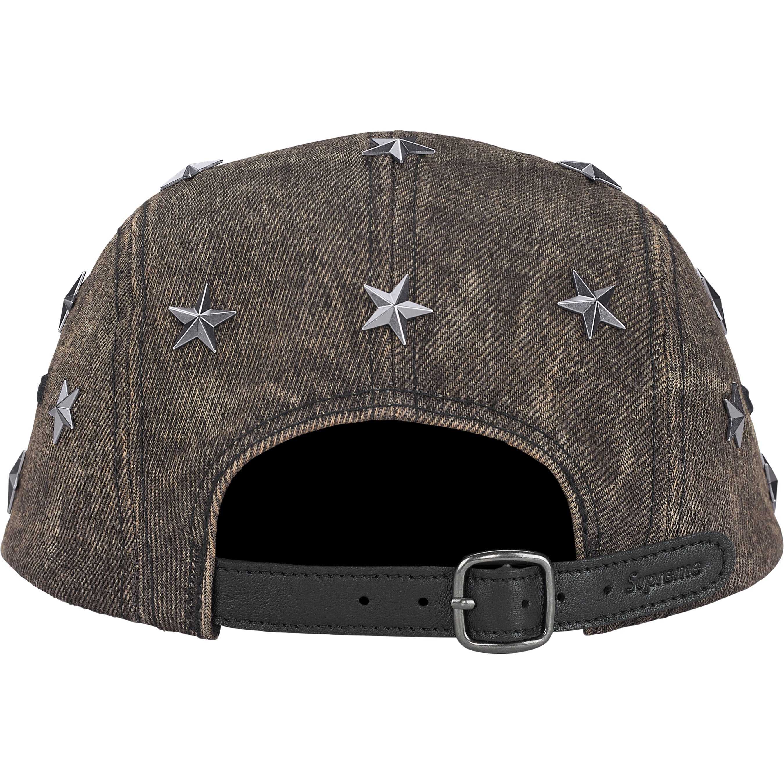 Stars Studded Denim Camp Cap