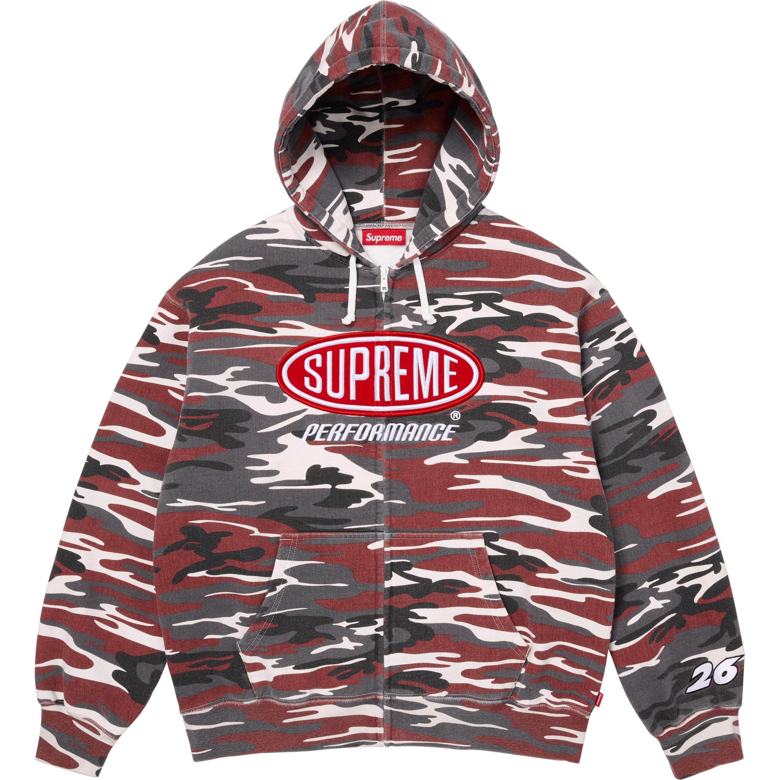 Performance Zip Up Hooded Sweatshirt