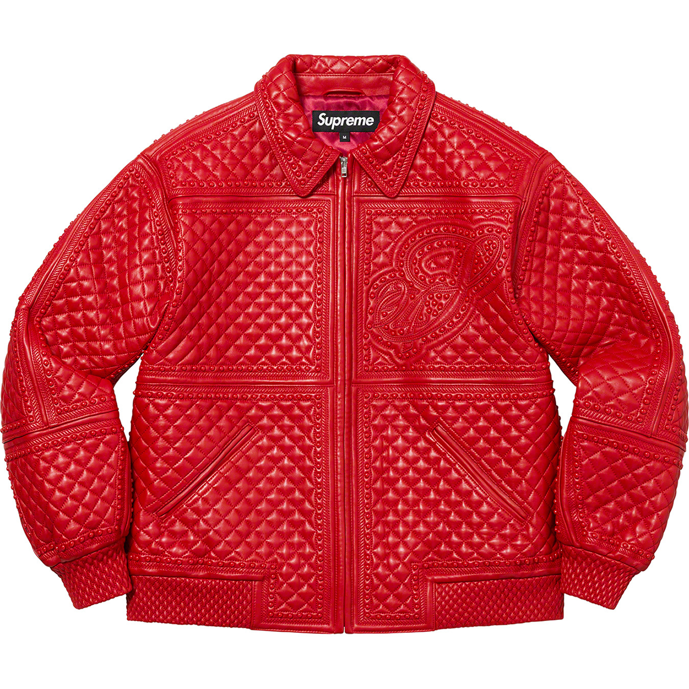 Studded Quilted Leather Jacket