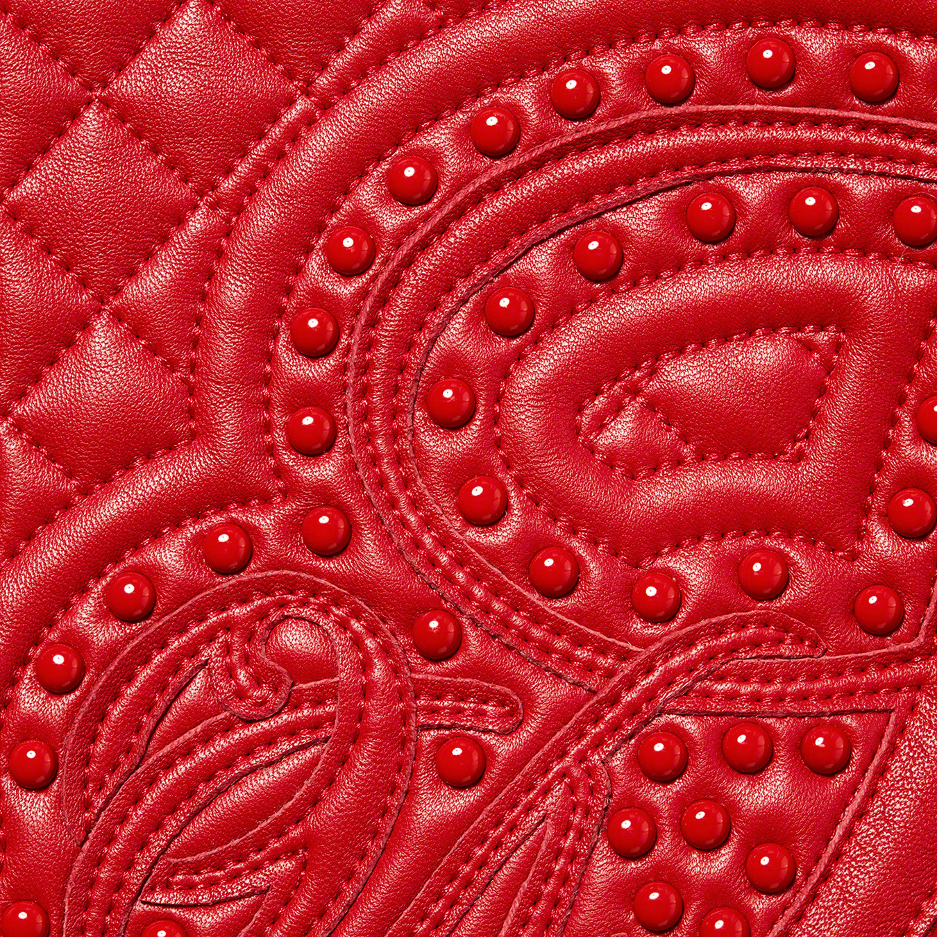 Studded Quilted Leather Jacket