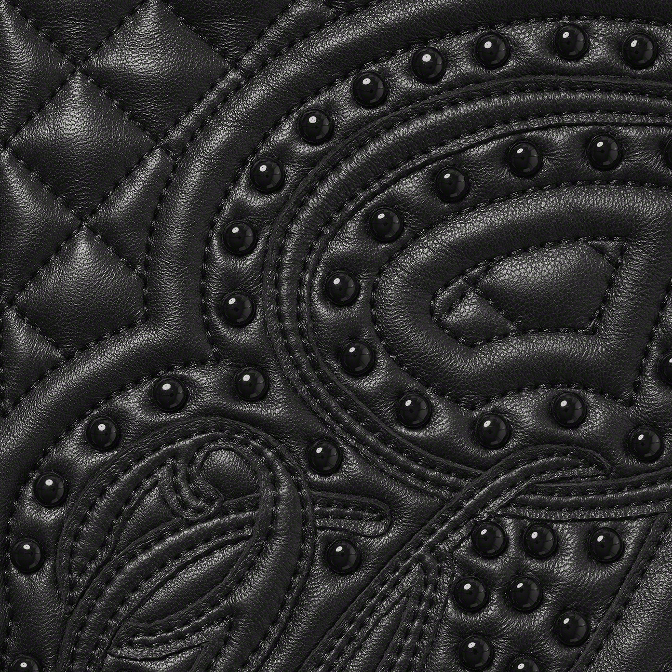 Studded Quilted Leather Jacket