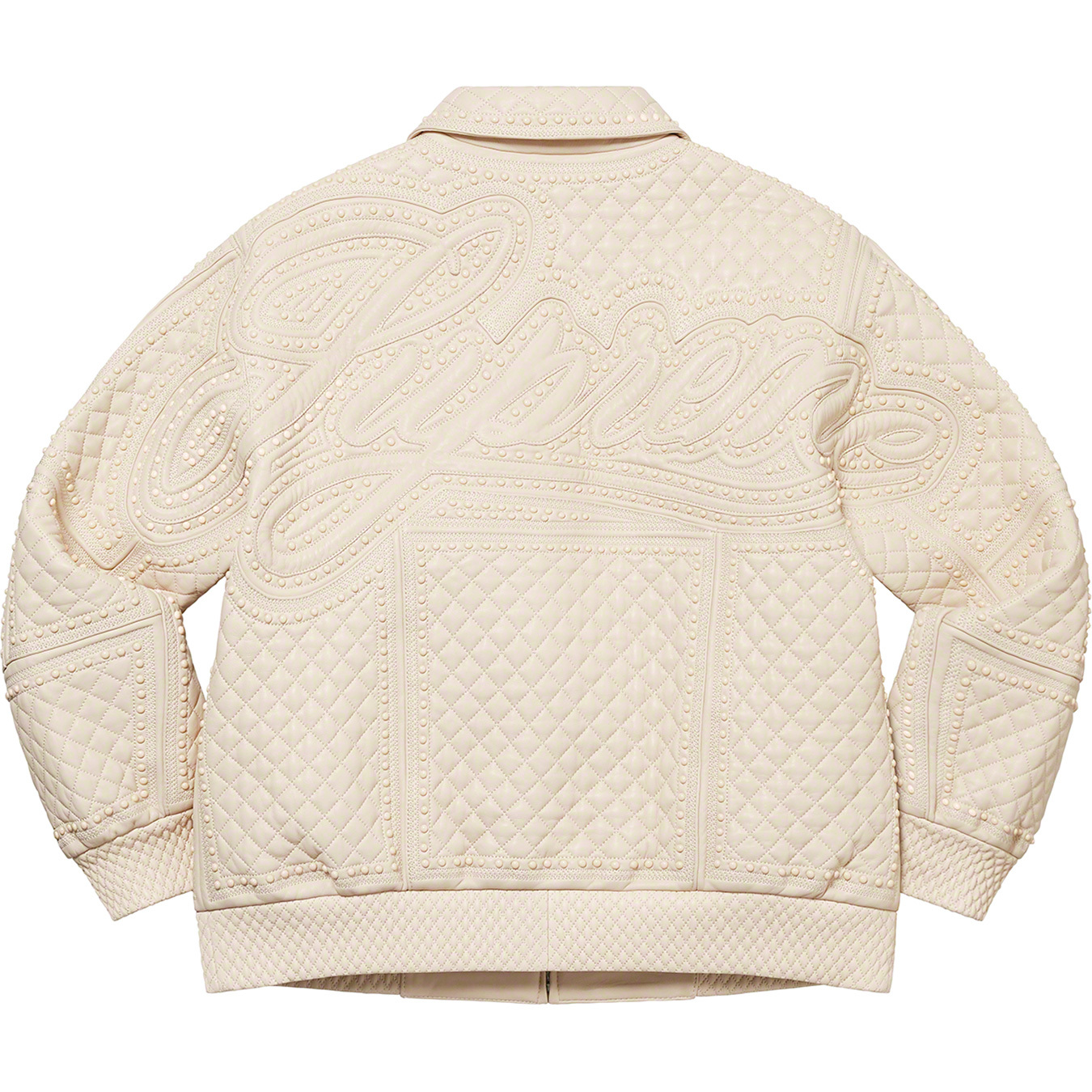 Studded Quilted Leather Jacket