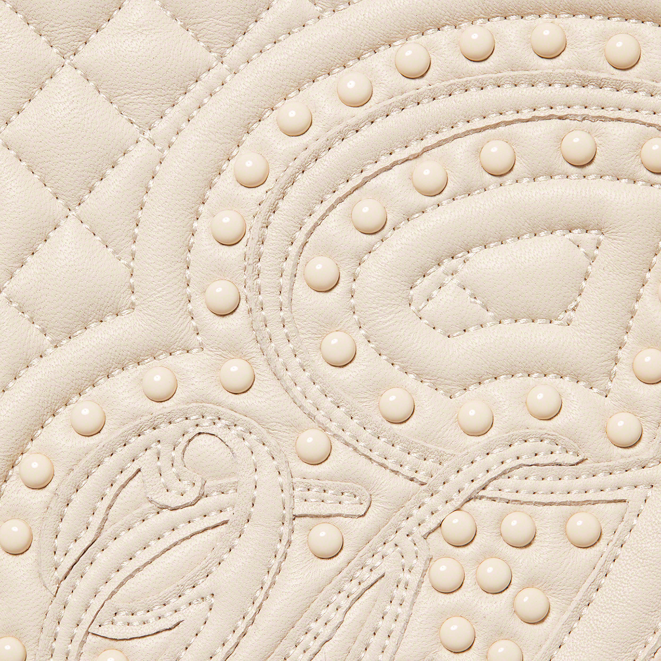 Studded Quilted Leather Jacket