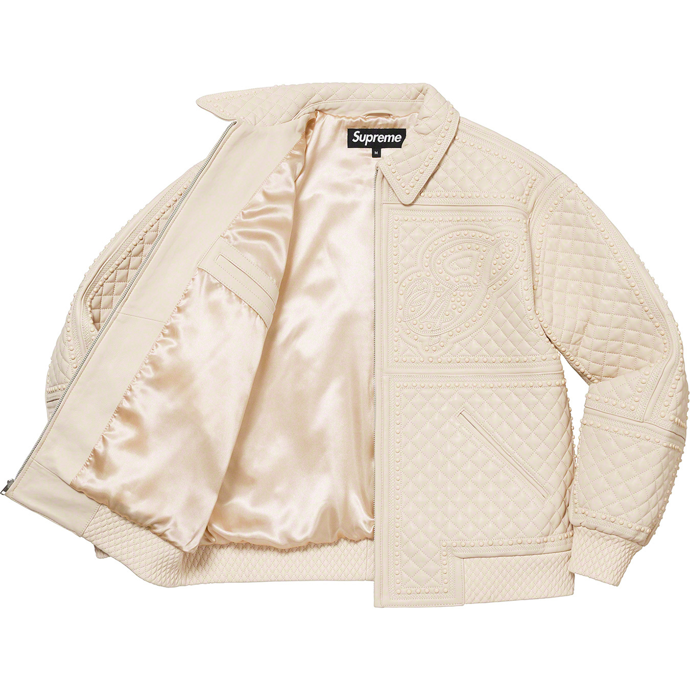 Studded Quilted Leather Jacket