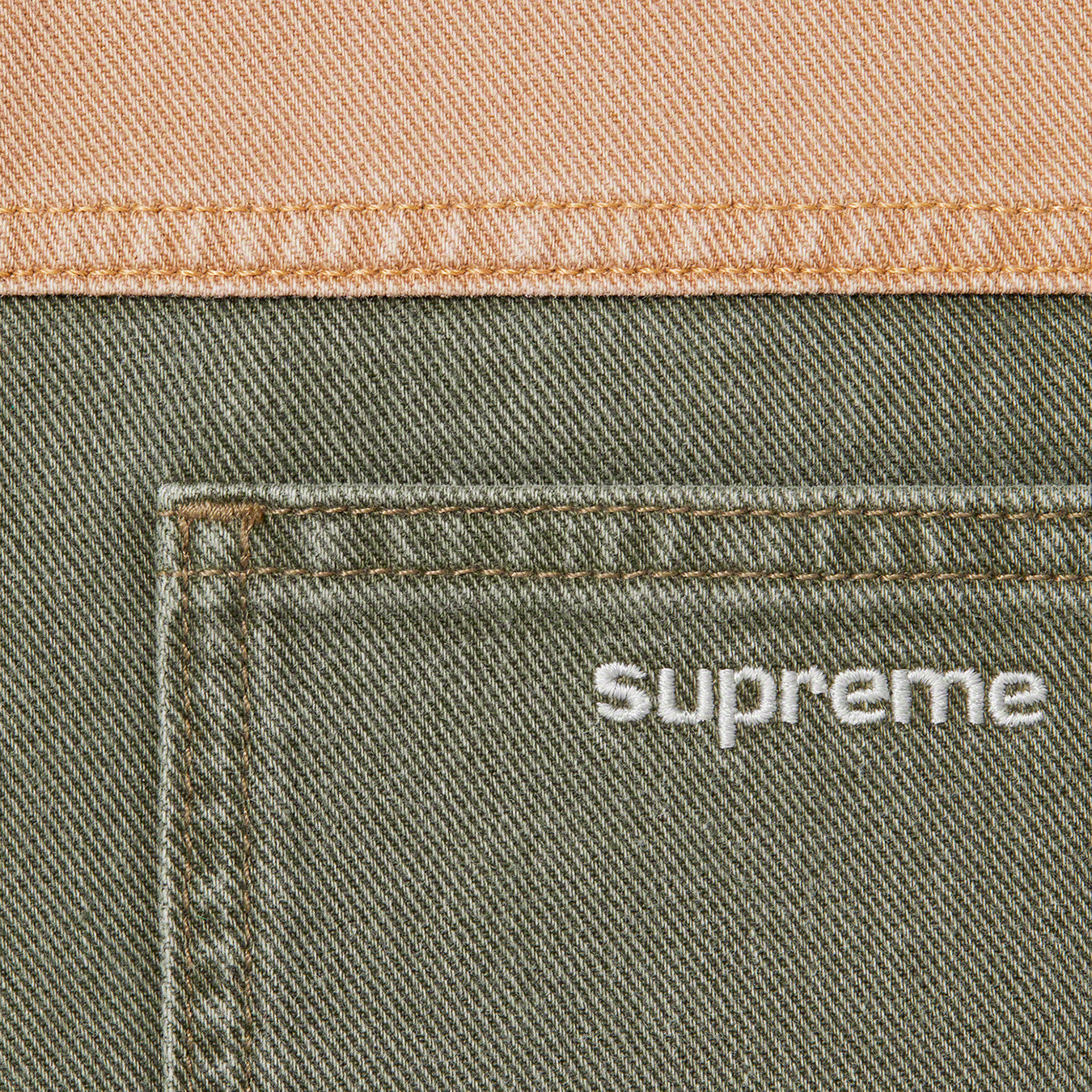 2-Tone Paneled Denim Jacket