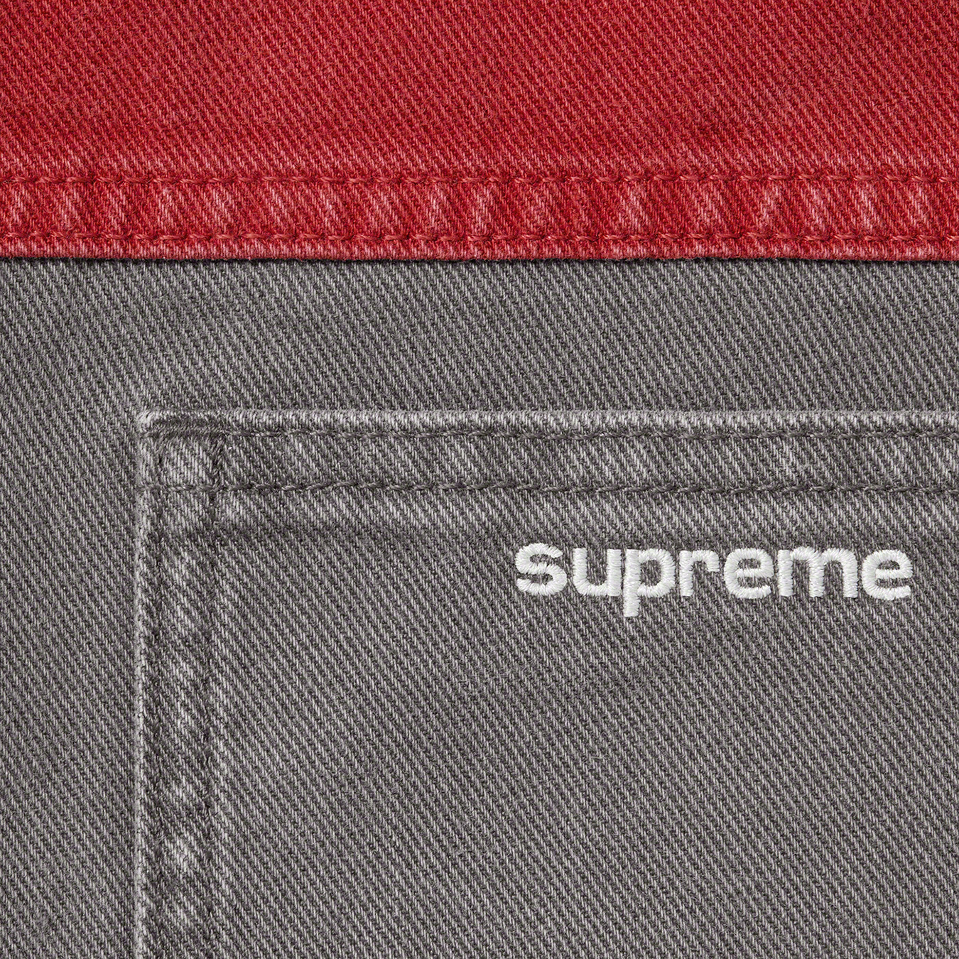 2-Tone Paneled Denim Jacket