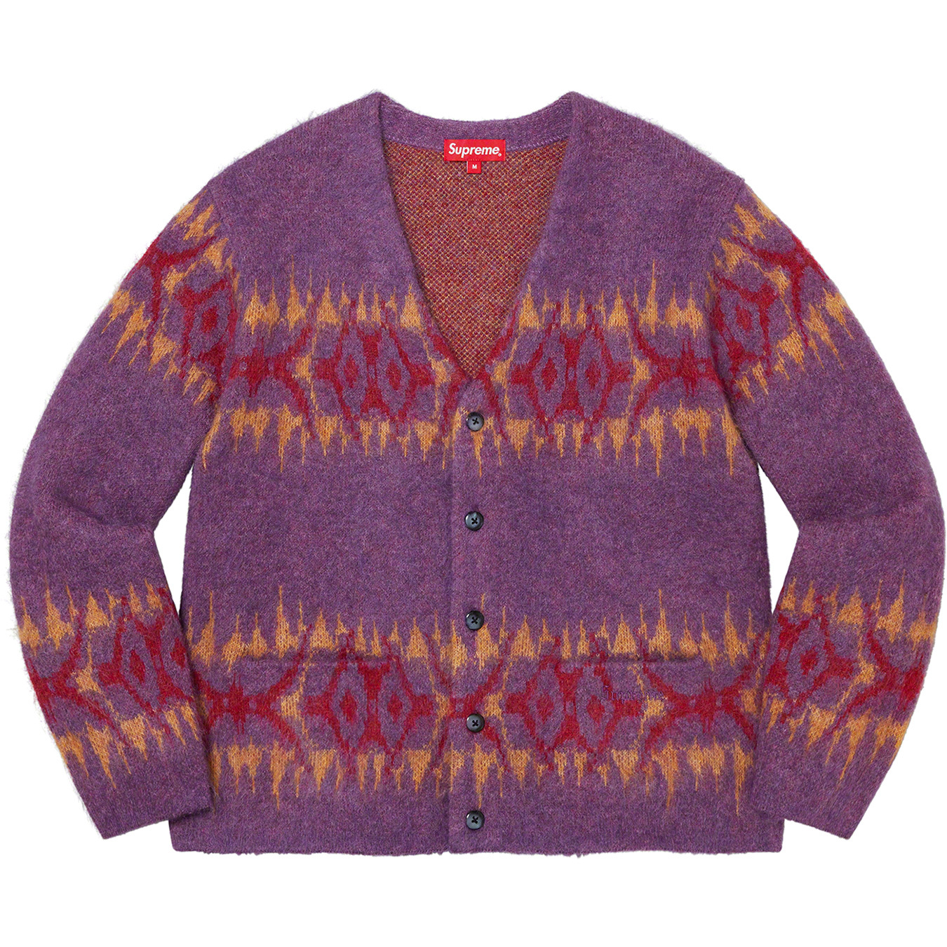Abstract Stripe Cardigan