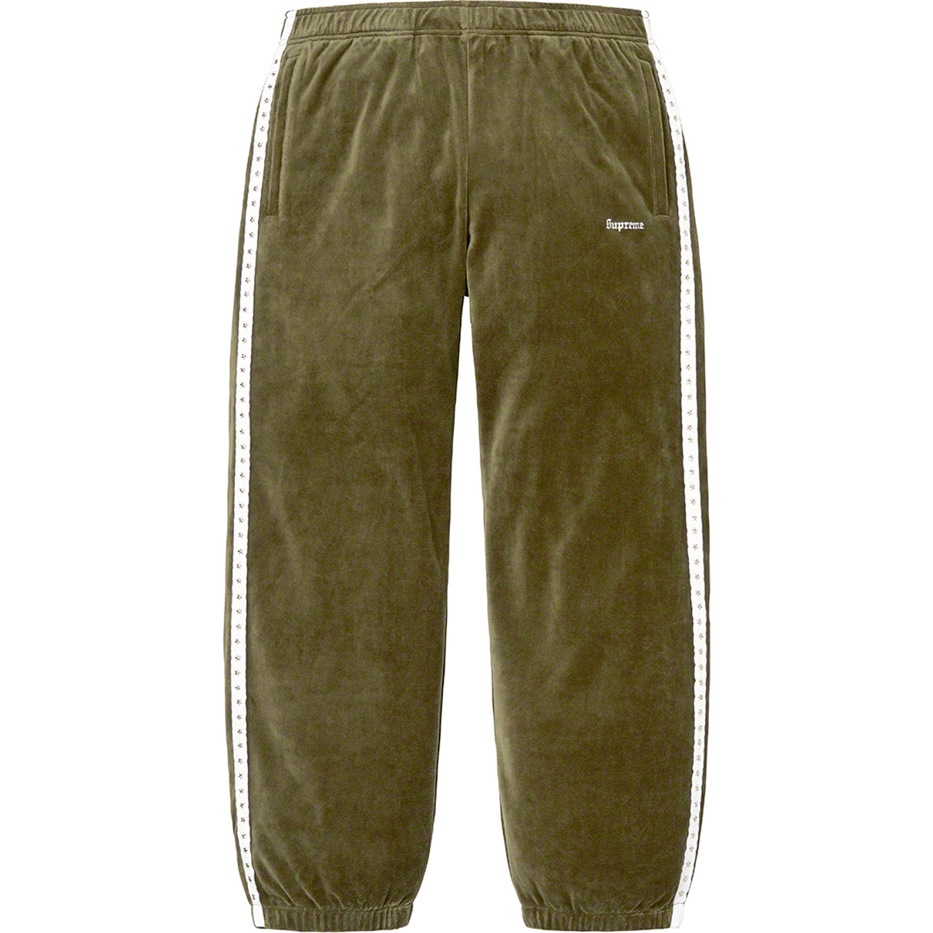 Studded Velour Track Pant