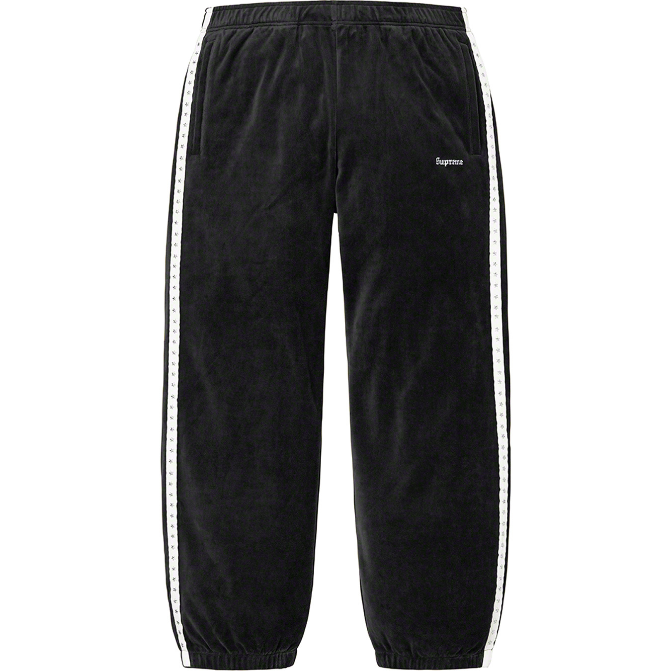 Studded Velour Track Pant