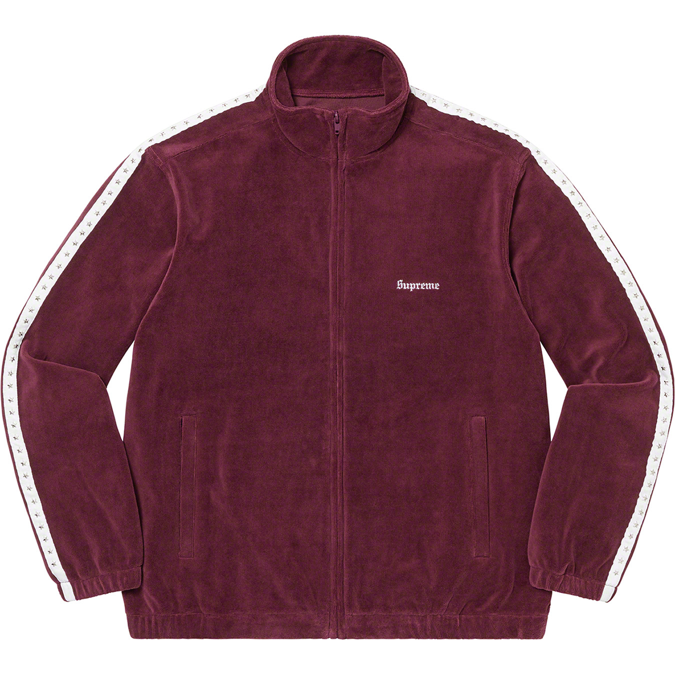 Studded Velour Track Jacket
